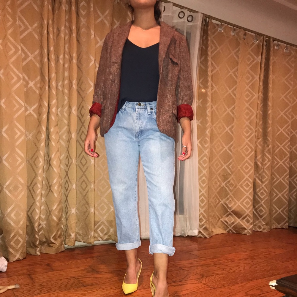 small checkered blazer.